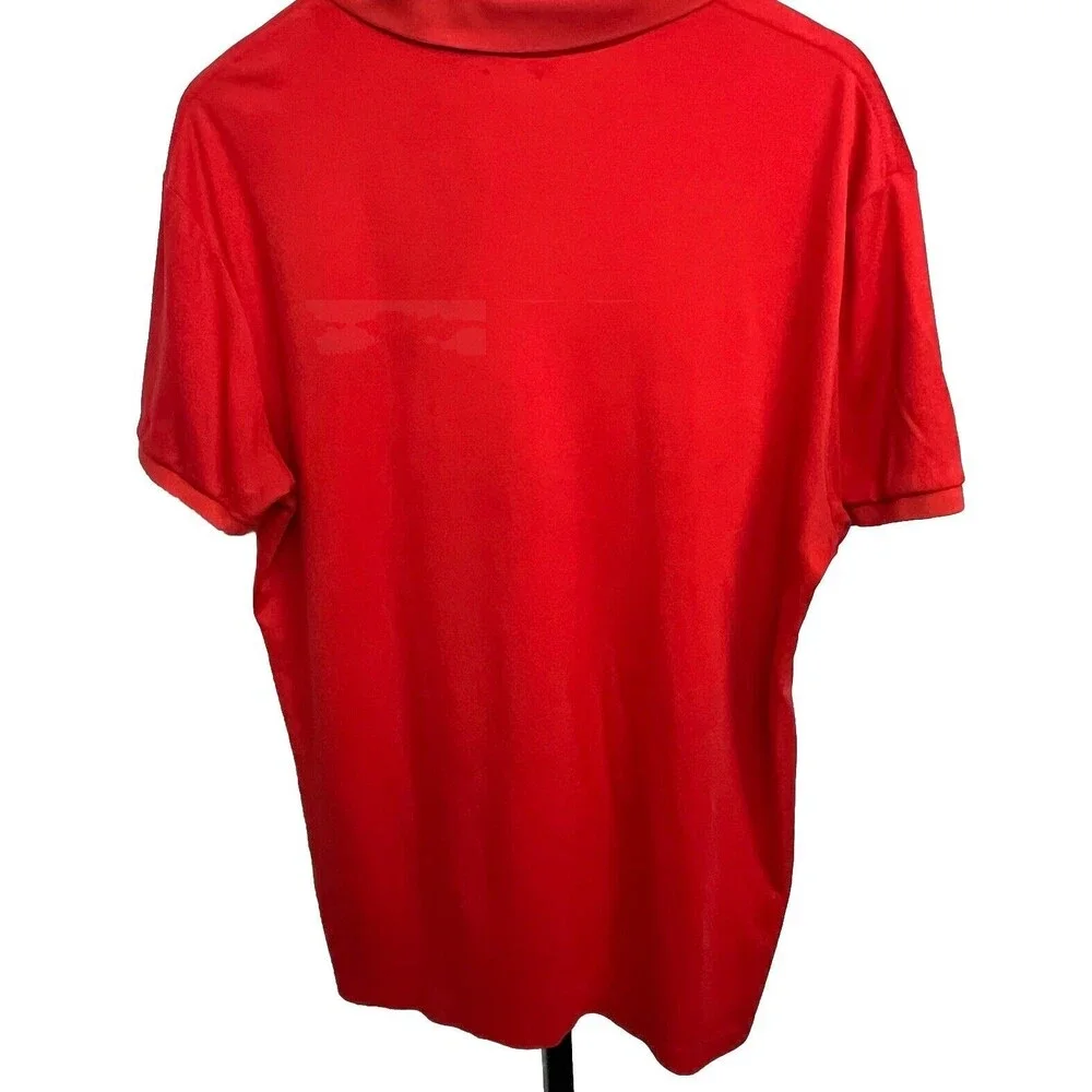 Polo‎ Ralph Lauren Shirt Pima Soft Touch 100% Cotton Logo Red Large Golf Preppy